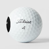 Moderne Personalisierte benutzerdefinierte Meldung Golfball (Logo)