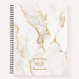 Moderne Personalisierte Bezeichnung Gold Effekt Ma Notizblock