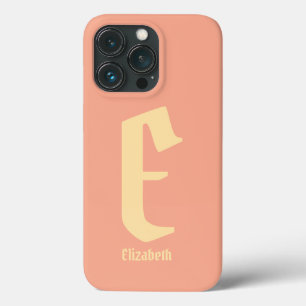 Moderne Personalisierte Bezeichnung Monogram Pink Case-Mate iPhone Hülle