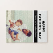 Moderne Personalisierte Bildergeschenke für Vater- Puzzle (Horizontal)
