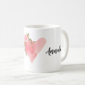 Moderne personalisierte Blumenfreunde Tasse (VorderseiteRechts)