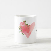 Moderne personalisierte Blumenfreunde Tasse (Mittel)