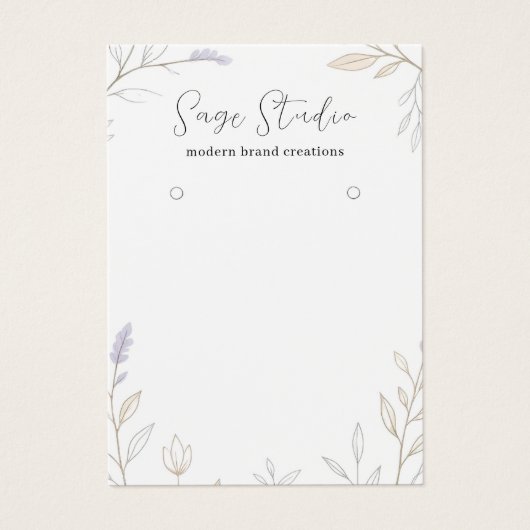 Moderne Personalisierte Blütenerden-Schmuck (Vorderseite)