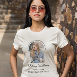 Moderne Personalisierte Bogen Foto Gedenk T-Shirt