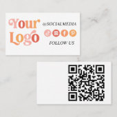 Moderne Personalisierte Boho-Karte Visitenkarte (Vorne/Hinten)