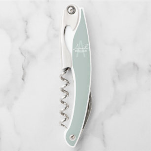 Moderne personalisierte Brautjungfer-Monogramm und Kellnermesser