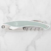 Moderne personalisierte Brautjungfer-Monogramm und Kellnermesser (Vorderseite)