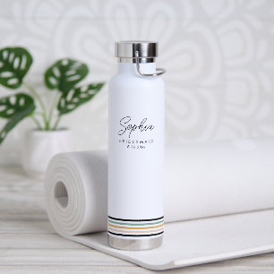 Moderne personalisierte Brautjungfer Trinkflasche