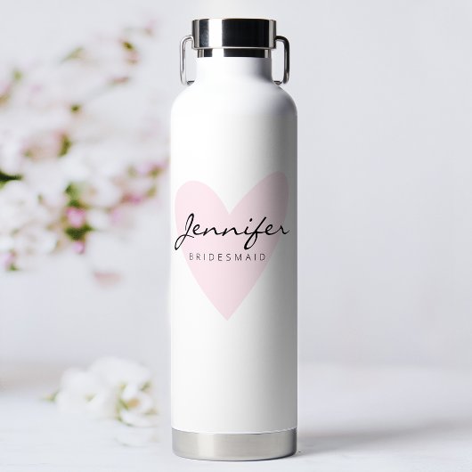 Moderne Personalisierte Brautjungfer Trinkflasche
