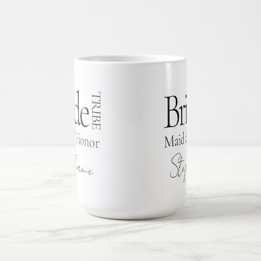 Moderne, personalisierte Brautparty-Geschenke Kaffeetasse (Mittel)