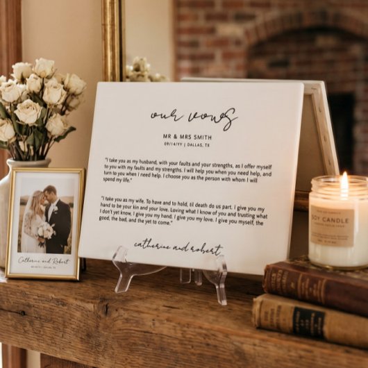 Moderne Personalisierte Brautpavillon Fotoplatte