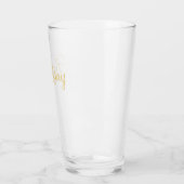 Moderne Personalisierte Bridesmädchen mit Goldschr Glas (Links)