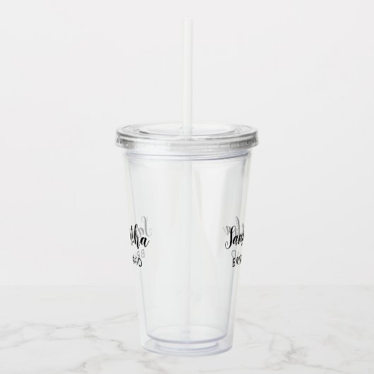 Moderne Personalisierte Bridesmaid Acryltrinkbecher (Rechts)