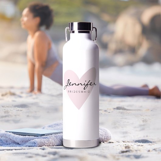 Moderne Personalisierte Bridesmaid Trinkflasche