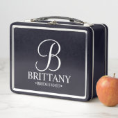 Moderne Personalisierte Bridesmaids Geschenkboxen Metall Brotdose (Beispiel)