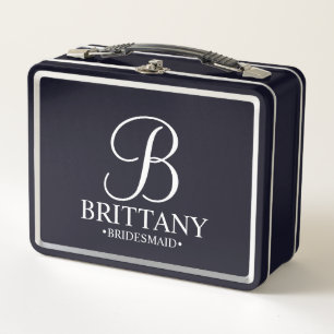 Moderne Personalisierte Bridesmaids Geschenkboxen Metall Brotdose