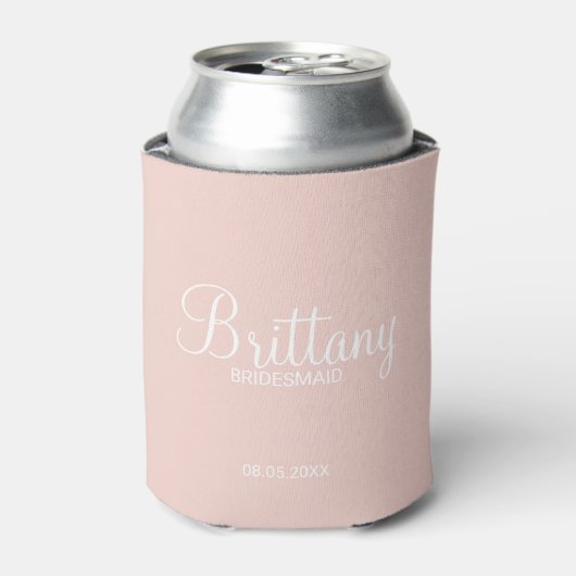 Moderne Personalisierte Bridesmaier Dosenkühler (Kanne Vorderseite)