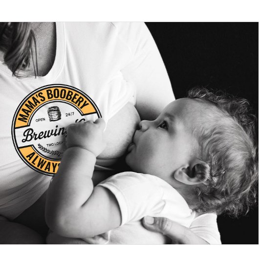 Moderne Personalisierte Brust Fütternd Brauerei Sweatshirt