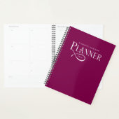 Moderne personalisierte Burgunder- und Wein-Optik Planer (Anzeige)