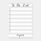 Moderne Personalisierte Checkliste Post-it Klebezettel (Vorderseite)