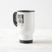 Moderne personalisierte Dad-Foto Reisebecher (Vorderseite Links)