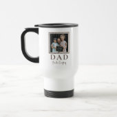 Moderne personalisierte Dad-Foto Reisebecher (Links)