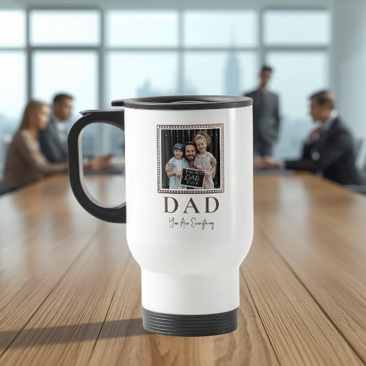 Moderne personalisierte Dad-Foto Reisebecher