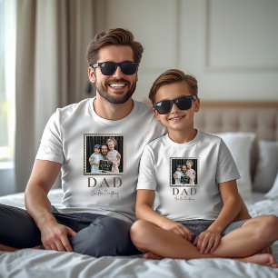 Moderne personalisierte Dad-Foto T-Shirt