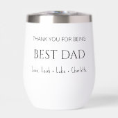 Moderne personalisierte Dad-Tasse mit Fotocollage (Vorderseite)