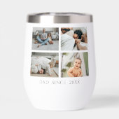 Moderne personalisierte Dad-Tasse mit Fotocollage (Rückseite)