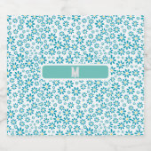 Moderne Personalisierte Daisy Blume Ursprünglich Schaumweinetikett (Einzelnes Label)