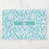 Moderne Personalisierte Daisy Blume Ursprünglich Schaumweinetikett (Einzelnes Label)