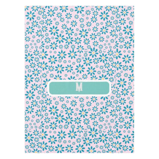 Moderne Personalisierte Daisy Blume Ursprünglich Tischdecke (Vorderseite)