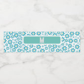 Moderne Personalisierte Daisy Blume Ursprünglich Wasserflaschenetikett (Einzelnes Label)