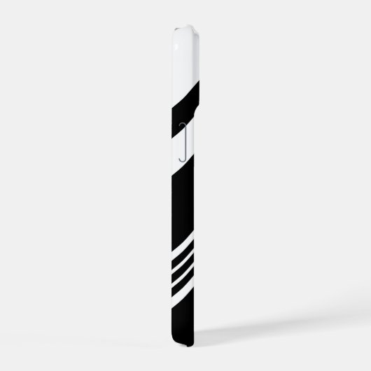 Moderne personalisierte Diagonalstreifen iPhone 15 Hülle (Rechte Seite)