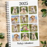 Moderne Personalisierte Dosenzeitung Planer<br><div class="desc">Individueller Begleiter Foto Collage Kalender Planer für Ihren besten Freund. Behalt alle Termine, ob Tierarztbesuche, Welpenspiele, Hundepflege oder alle organisierten Trainings, jedes Haustier verdient einen personalisierten Foto-Planer ! Unser Hund-Foto-Planer hat 12 Fotos, um zu personalisieren, Namen und Text. Design ist vorne und hinten. Ideal für Hundeliebhaber, Hundeliebhaber, Katzen-Liebhaber und Liebhaber...</div>