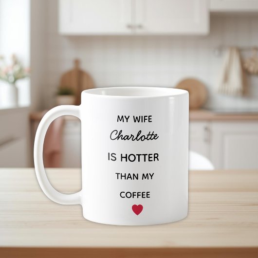 Moderne personalisierte Ehefrau-Kaffeetasse Kaffeetasse