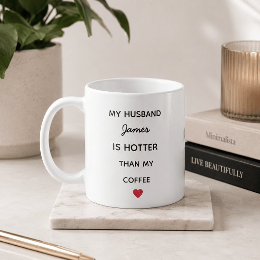 Moderne personalisierte Ehemann Kaffeetasse