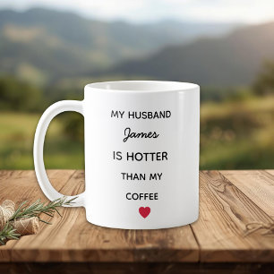 Moderne personalisierte Ehemann Kaffeetasse