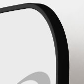 Moderne Personalisierte Elegante Name Alphabet Pickleball Schläger (Linke Seite)