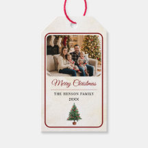 Moderne Personalisierte Familienfoto-Weihnachten 