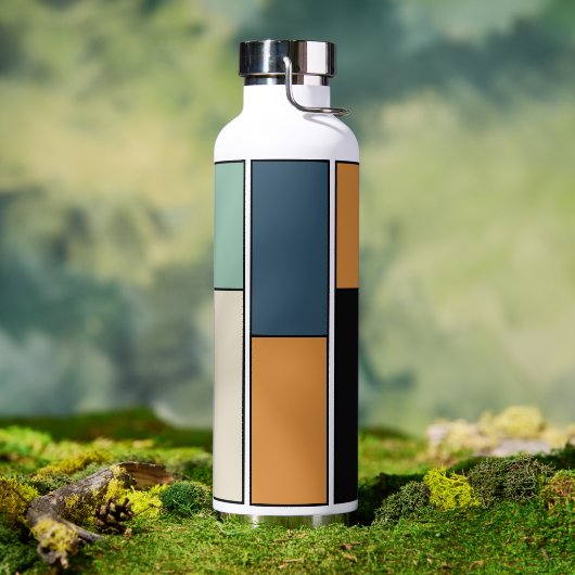 Moderne Personalisierte farbenfrohe Box Trinkflasche (Außenbereich)