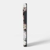 Moderne personalisierte Farbspritzer iPhone Hülle (Linke Seite)