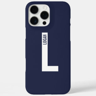 Moderne personalisierte fette Monogramm und Name iPhone 16 Pro Max Hülle