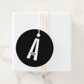 Moderne personalisierte fette Monogramm und Name Geschenkanhänger (Beispiel)