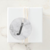 Moderne personalisierte fette Monogramm und Name Geschenkanhänger (Beispiel)