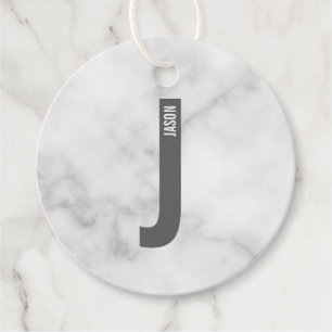 Moderne personalisierte fette Monogramm und Name Geschenkanhänger