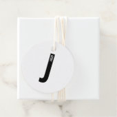 Moderne personalisierte fette Monogramm und Name Geschenkanhänger (Beispiel)
