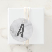 Moderne personalisierte fette Monogramm und Name Geschenkanhänger (Beispiel)