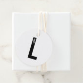 Moderne personalisierte fette Monogramm und Name Geschenkanhänger (Beispiel)
